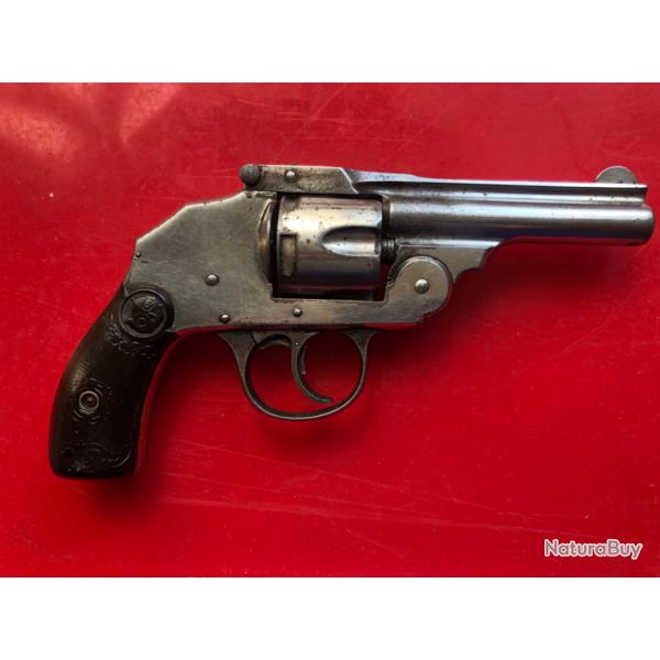 BON REVOLVER HAMMERLESS CALIBRE 38 SMITH ET WESSON US MADE 1898