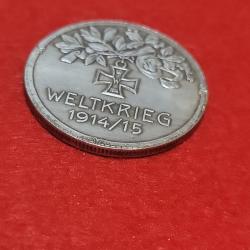M&eacute;daille allemande "Weltkrieg 1914/15" - Croix de Fer - 34 mm - Premi&egrave;re Guerre mondiale ww1