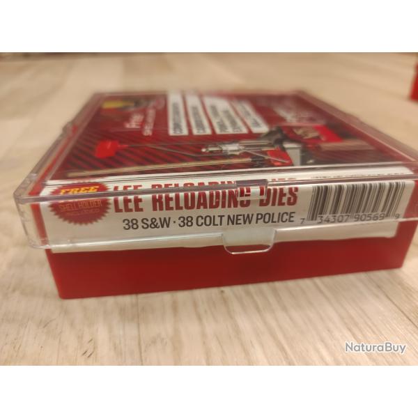 Jeu d'outils Lee 38SW - 38 Smith Wesson- 38 Colt New police