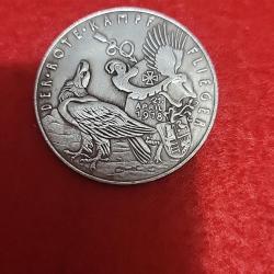 M&eacute;daille comm&eacute;morative allemande - Rittmeister Manfred von Richthofen "Le Baron Rouge"Combat a&eacute;rien