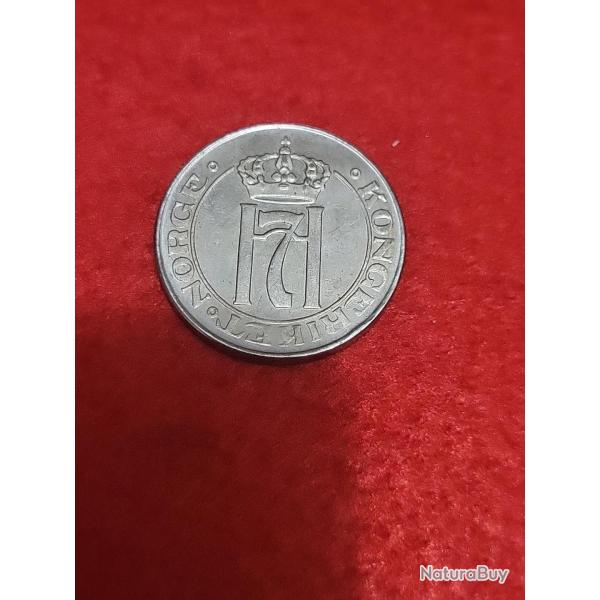 Norv�ge - Pi�ce comm�morative de 5 �re 1918 - Roi Haakon VII
