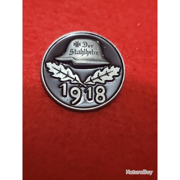 Insigne "Der Stahlhelm 1918" - Georg Seldte- Broche - � 30 mm ww1