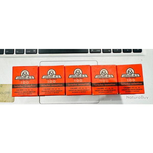 Rare cartouches anciennes 4,5mm air comprim�