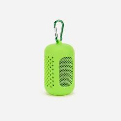Serviette rafra&icirc;chissante avec &eacute;tui en silicone Vert