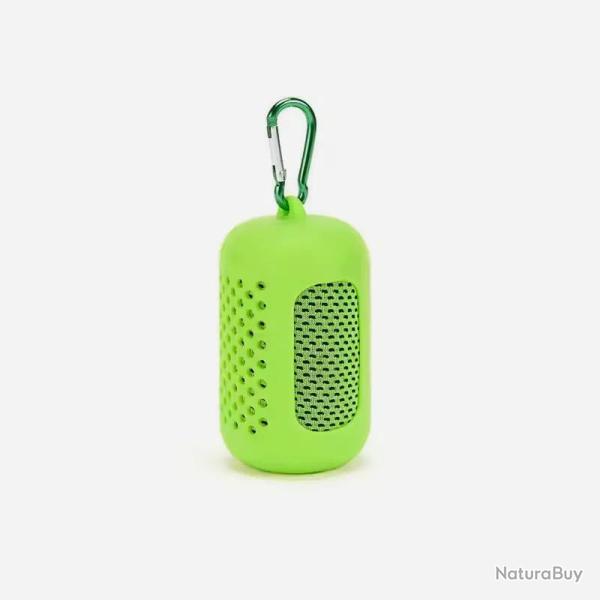 Serviette rafra�chissante avec �tui en silicone Vert