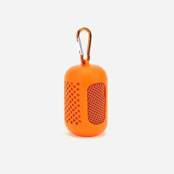 Serviette rafra&icirc;chissante avec &eacute;tui en silicone Orange