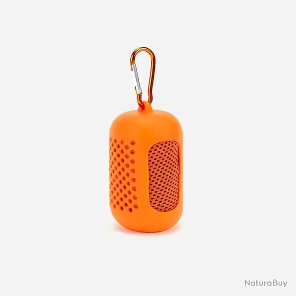 Serviette rafra�chissante avec �tui en silicone Orange
