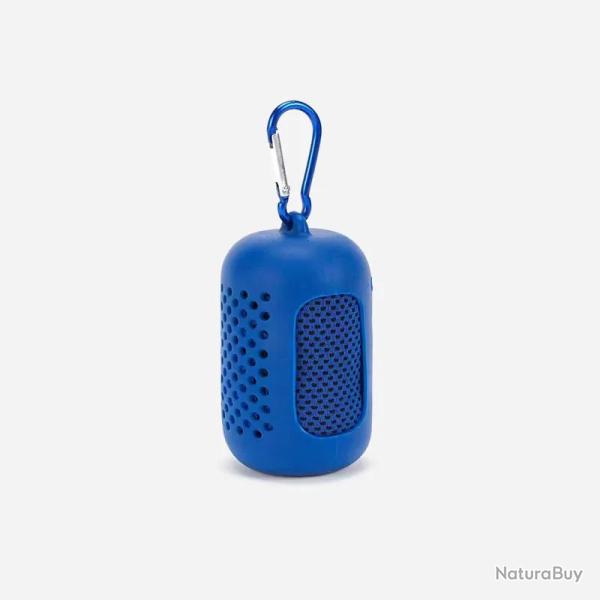 Serviette rafra�chissante avec �tui en silicone Bleu