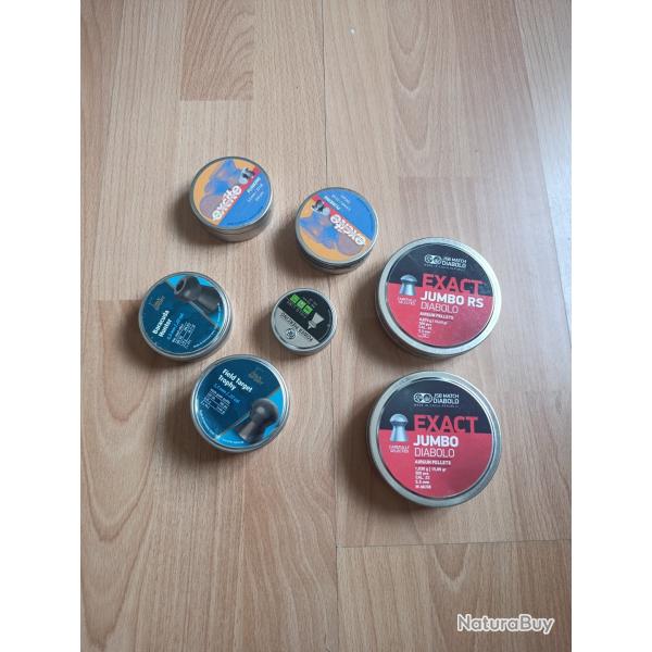 Lot de plomb calibre 5.5 mm , id�al test