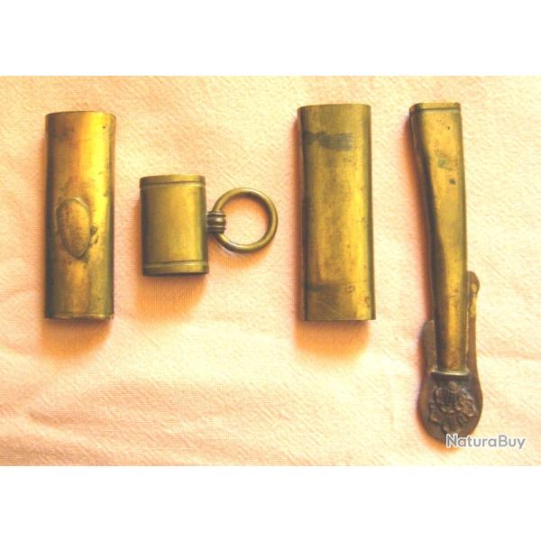 Garnitures sans poin�ons  pour fourreau de sabre en cuir mod�les 1837, 1853, 1891 et pi�ce de cuir.