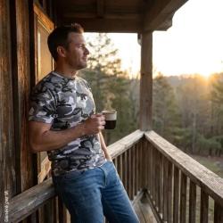 T-shirt homme Idaho camouflage d&eacute;sert coton 160 g/m&sup2; M