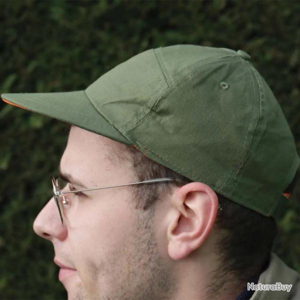 Casquette R�versible Kaki / Orange