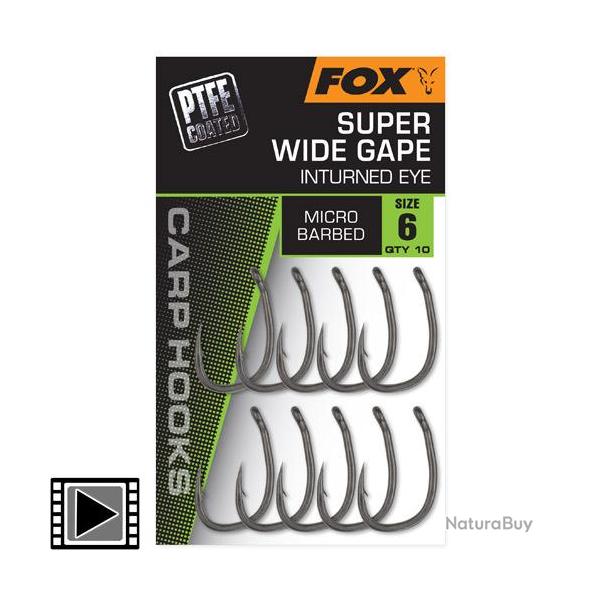 Hame�on Fox Super Wide Gape Inturned Eye (par 10) n� 4