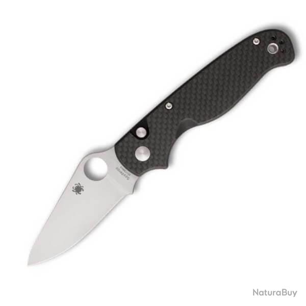 Couteau pliant Spyderco "BUTTONUP" G10/carbone
