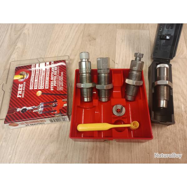 Jeu d'outils Lee 7.63 mauser (30 Mauser) ou 7.62 Tokarev