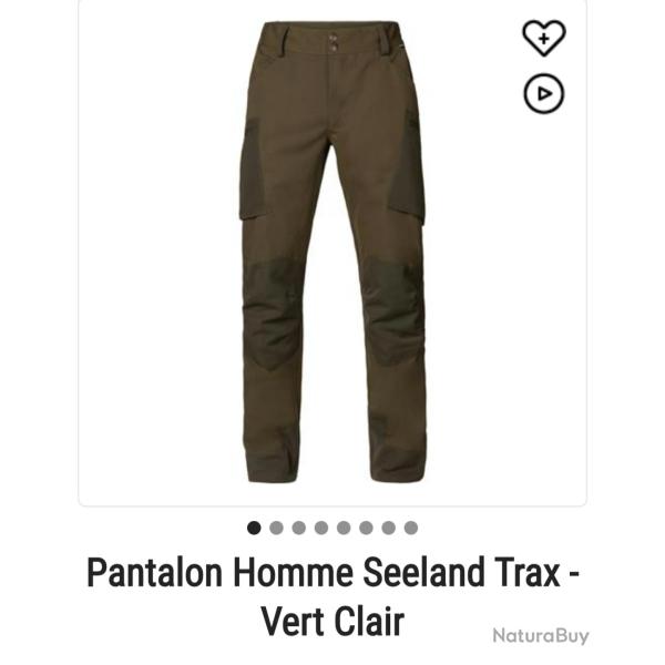 Pantalon Seeland trax green taille 44