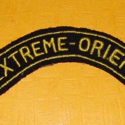 Banane Tissu Titre de Bras EXTREME - ORIENT  , LETTRES DOREES SUR FOND NOIR , ORIGINAL, LONGUEUR 10