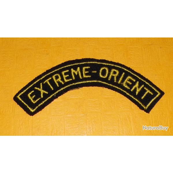 Banane Tissu Titre de Bras EXTREME - ORIENT  , LETTRES DOREES SUR FOND NOIR , ORIGINAL, LONGUEUR 10