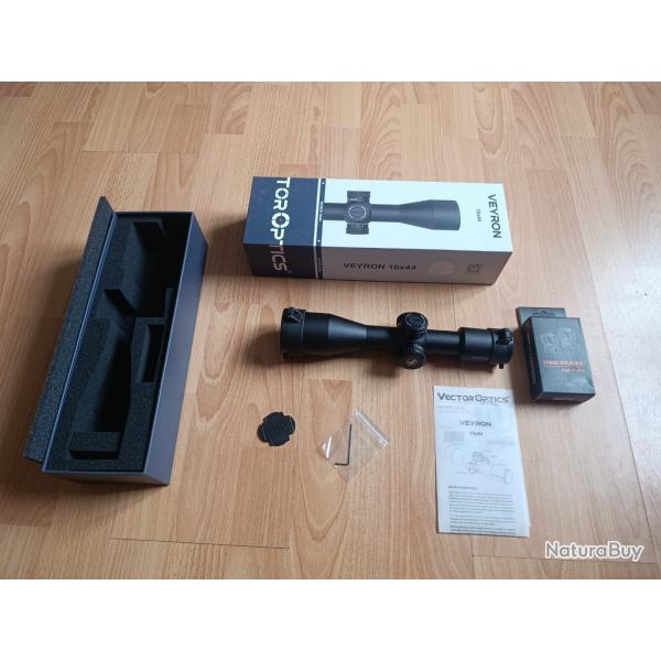 Lunette Vector Optics Veyron, 10x44  1/10 Mil