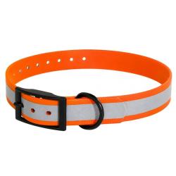 Collier pour Chien en Polyur&eacute;thane R&eacute;fl&eacute;chissant Orange Somlys