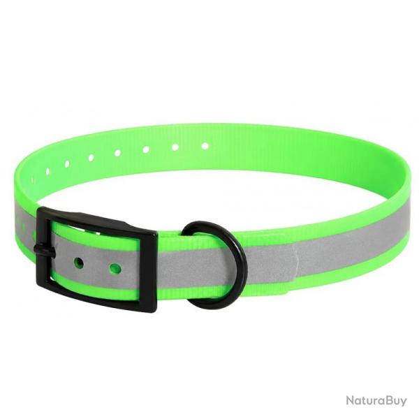 Collier pour Chien en Polyur�thane R�fl�chissant Vert - Somlys