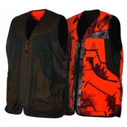 Gilet Enfant R&eacute;versible Camouflage Orange Fire et Vert Treeland 8