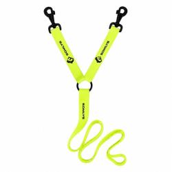 Laisse Accouples Jaune pour 2 Chiens 1.50m Somlys
