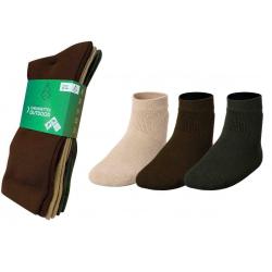 Pack de 3 Chaussettes Vert, Marron et Beige Treeland 6