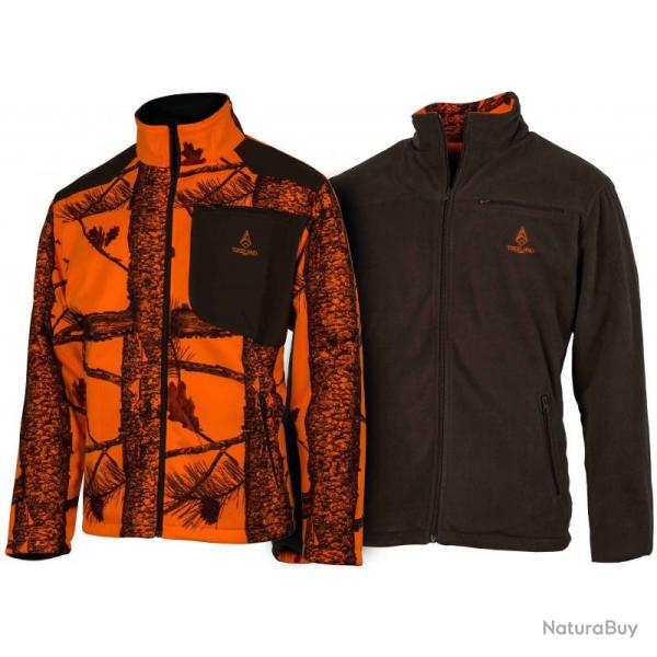 Veste de Chasse R�versible Camo Orange/Vert - Treeland Treeland