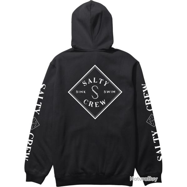Sweat � capuche SALTY CREW Tippet hood fleece Black L