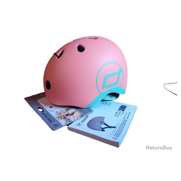 casque cyclisme scoot&ride Peach XXS-S