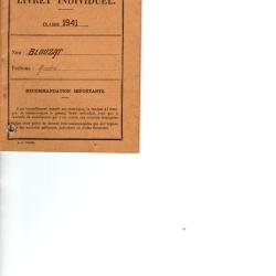 livret individuel militaire