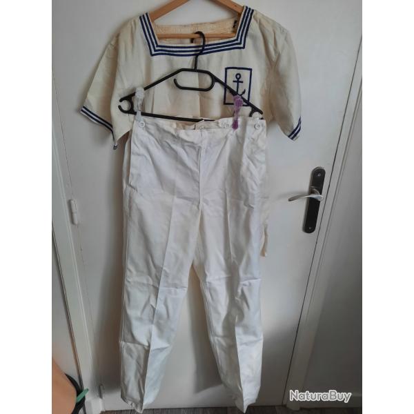 Uniforme de la marine nationale - tenue �t� - aucun de prix de reserve