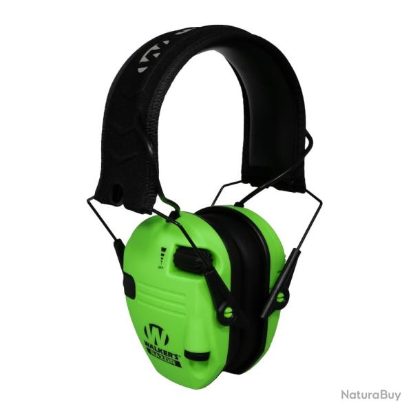 Casque Anti-bruit Actif Walker's Razor Slim Electronic Muffs Vert Haute Visibilit�