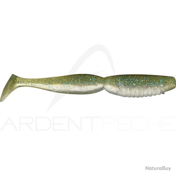 Ench�re � 1� ! MEGABASS Super spindle worm 4 VM Light green pearl