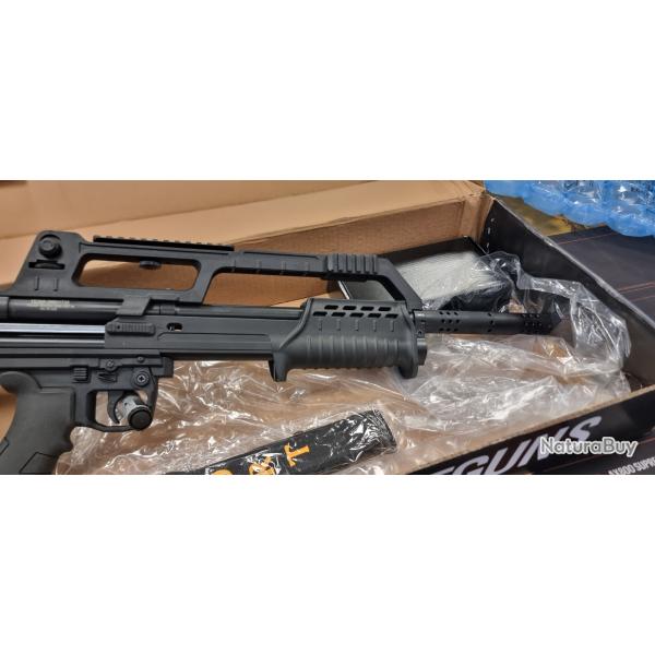Fusil pompe Hatsan escort BullTac cal 12/76 can 61 cm + chargeur