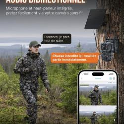 RoG V360 � Cam&eacute;ra solaire 4G motoris&eacute;e + Zoom optique 15x
