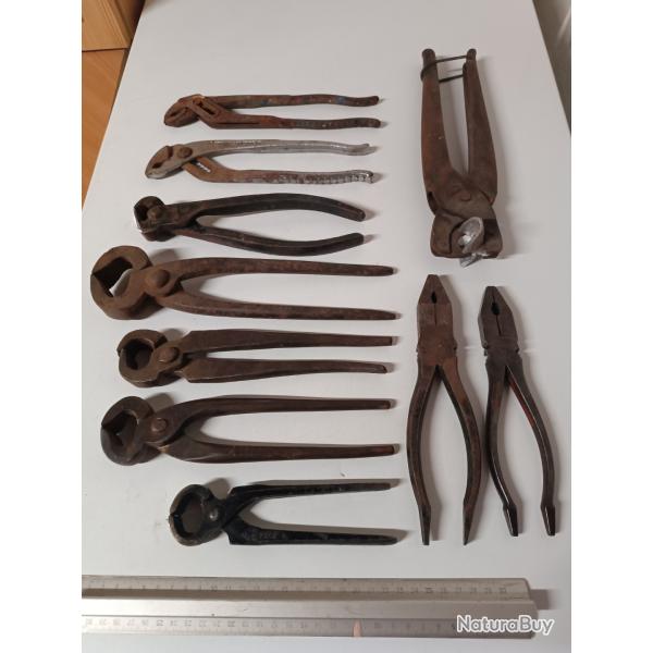 Lot pinces et tenailles ancienne