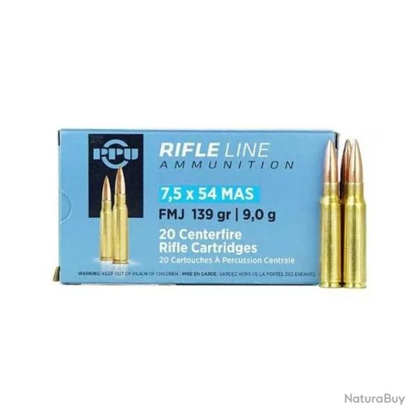 PPU 7.5x54 MAS FMJ 139Gr x20