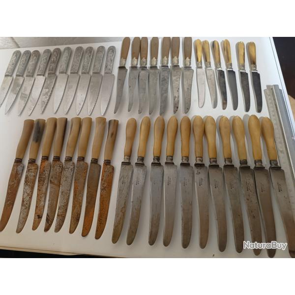 Lot 43 couteaux anciens