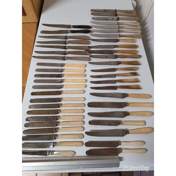 Lot 45 couteaux anciens