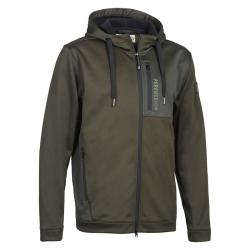 Sweat Zipp&eacute; &agrave; capuche Percussion Kaki - TAILLE S