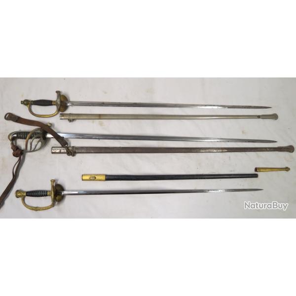 Lot de 3 �p�es III�me r�publque