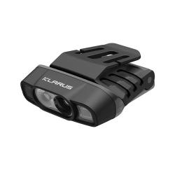 Klarus HC3 PRO Gris - Lampe frontale clip-on &agrave; d&eacute;tecteur de mouvement