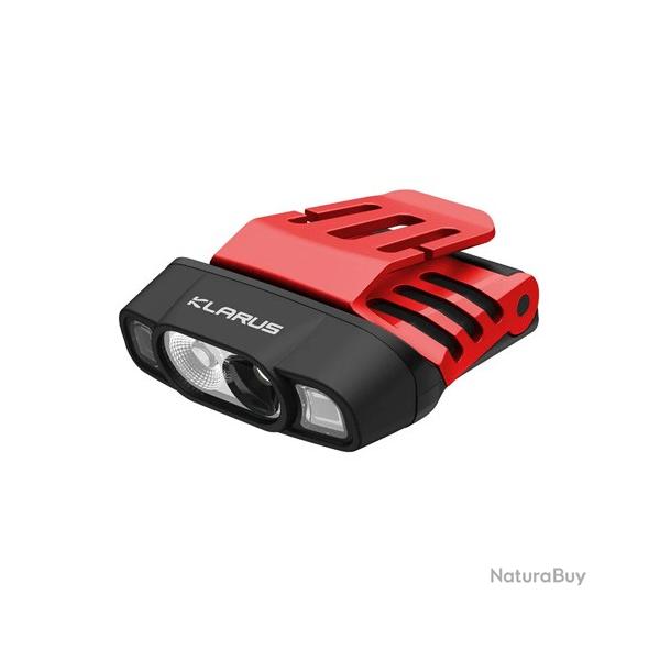 Klarus HC3 PRO Rouge  - Lampe frontale clip-on � d�tecteur de mouvement