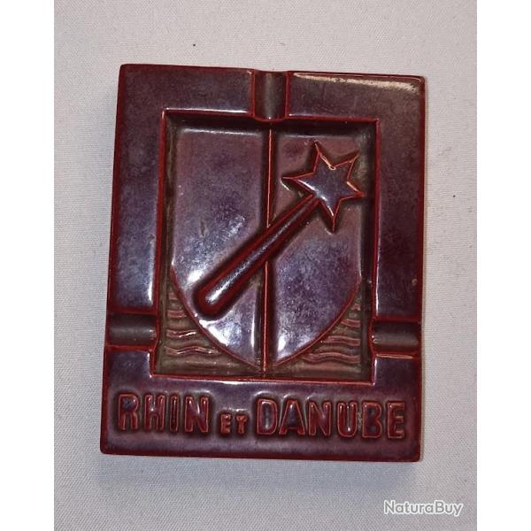 Cendrier barbotine souvenir 1er Arm�e RHIN et DANUBE