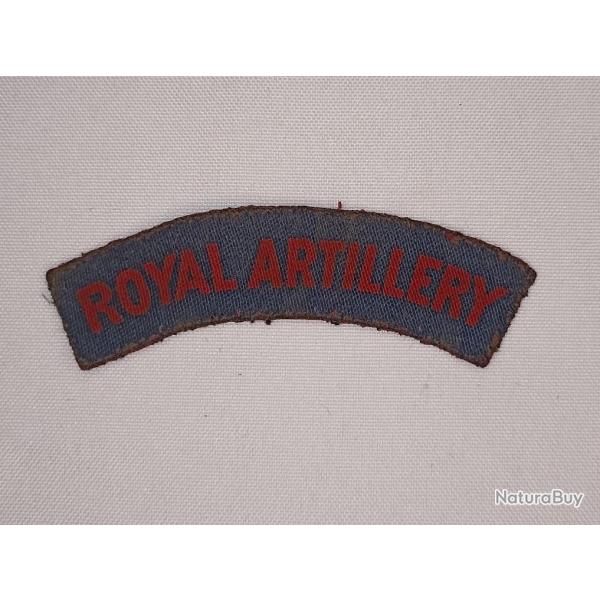 Titre d'�paule Anglais 39/45 imprim� Royal Artillery WW2