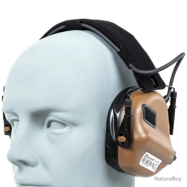 Casque Anti-bruit Actif Earmor M31 Plus  Coyote Brown