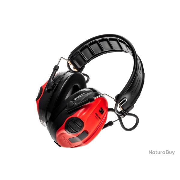Casque Anti-bruit Actif 3M Peltor SportTac  Rouge