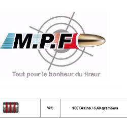BallesMPFpro 30 WC 100 Gr &Oslash; 314" Ogives plomb / 500  port gratuit promo vacances